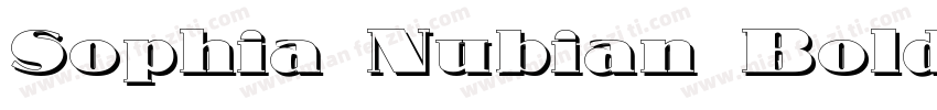 Sophia Nubian Bold字体转换